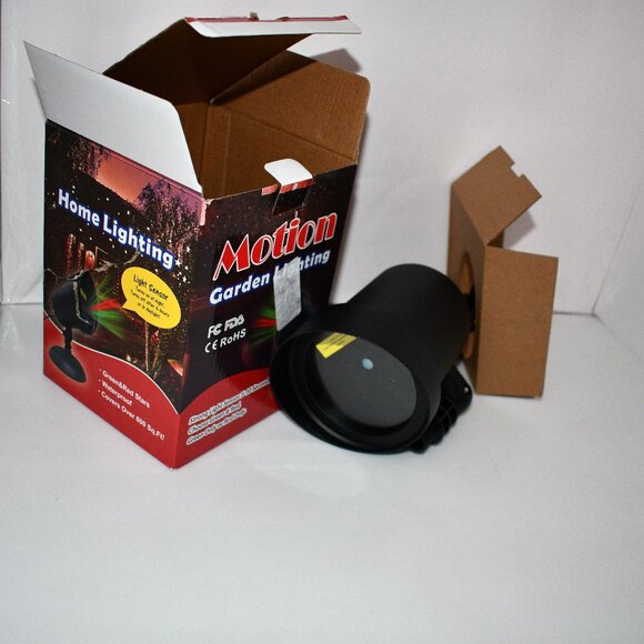 Outdoor Motion Laser Lights Projector Christmas Green & Red Lights NWT - Picture 2 of 3